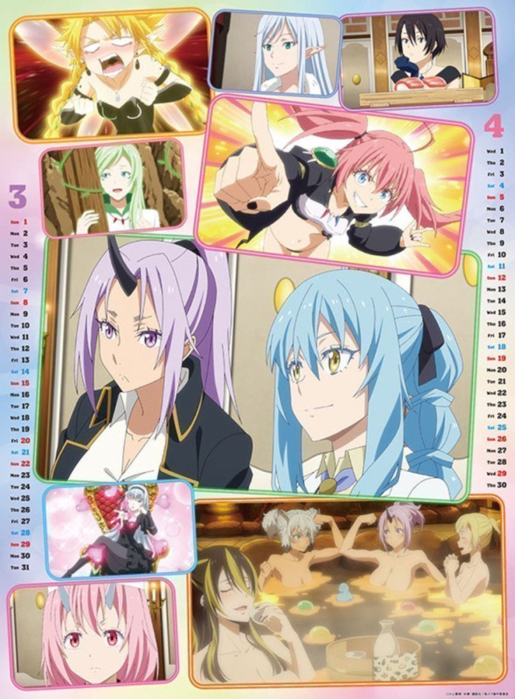 Tensei shitara Slime Datta Ken (That Time I Got Reincarnated as a Slime)  - 2026 Anime Calendar