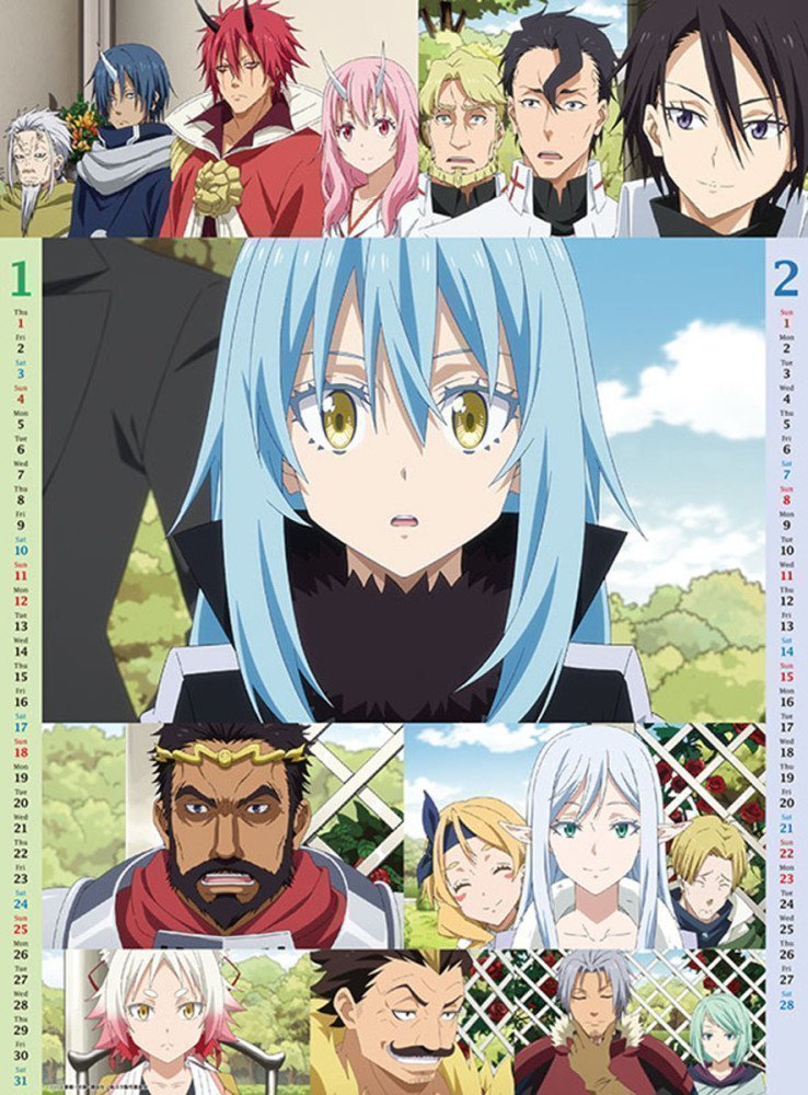 Tensei shitara Slime Datta Ken (That Time I Got Reincarnated as a Slime)  - 2026 Anime Calendar