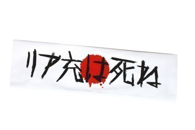 'Death to Normies' Custom Kanji Headband Hachimaki