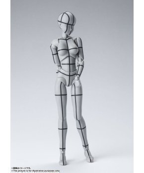 S.H.Figuarts Body-chan -Wire Frame- (Gray Color Ver.)